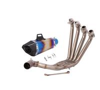 Silenciadores Escape Para Moto Para CBR650R Para CB650F Para CB650R Para CBR650F 2014-2022 Completo De Escape De Motocicleta Silenciador De Tubo De Enlace Modificado(Azul)
