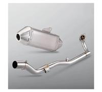 Silenciadores extremo escape para motos Para CRF 300 CRF 250 CRF 300L Silenciador Tubo Escape Motocicleta Con Tubo Conexión Tubo escape motocicleta(Plata)