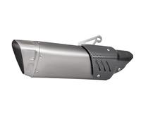 Silenciadores Traseros Escape Silenciador de Escape Universal para Motocicleta M1 51mm con Cubierta Protectora, Tubo para ni&nja400 Z900 R15 CBR650R R3 ZX6R K12(Type-A)