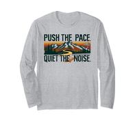 Silenciar el Ruido ES motivación para Caminar al Aire Libre Manga Larga