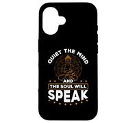 Silenciar la Mente y el Alma hablarán meditando Espiritual Carcasa para iPhone 16