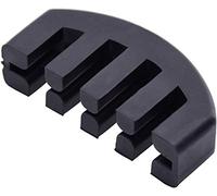 Silenciar violín,Silenciador Violín, silenciador de goma Silencioso de práctica de goma 4/4 para violín - Negro