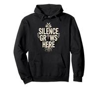 Silencio Crece Aquí Silencio Naturaleza Calma M Sudadera con Capucha