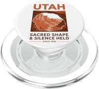 Silencio de forma sagrada de Utah celebrado desde 1896 PopSockets PopGrip para MagSafe