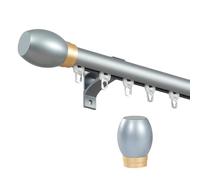 Silencio Decorativa Barras de Cortinas, Riel de Cortina, Salon Barra de Tension Cocina para Dormitorio Divisor Ventana Comedo(Blue,2.0 m)