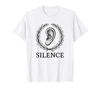 Silencio Estoico Virtud Laurel Oreja Camiseta