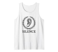 Silencio Estoico Virtud Laurel Oreja Camiseta sin Mangas