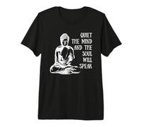 Silencio La Mente Y El Alma Hablará Cita De Buda Diciendo Camiseta Premium