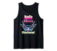 Silencio Roto Radio Estética Retro Cultura Cassette Camiseta sin Mangas