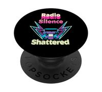 Silencio Roto Radio Estética Retro Cultura Cassette PopSockets PopGrip Adhesivo
