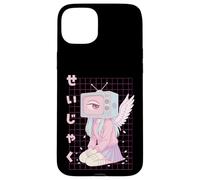 Silencio Yami Kawaii Menhera Anime Chica Dreamcore Harajuku Carcasa para iPhone 15 Plus