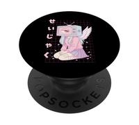 Silencio Yami Kawaii Menhera Anime Chica Dreamcore Harajuku PopSockets PopGrip Adhesivo