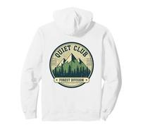 Silencioso Club Bosque División Retro Naturaleza Amante Introvertido Sudadera con Capucha