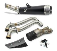 Silencioso LeoVince LV RACE con catalizador ABE compatible Suzuki GSX-8S | Silenciador Black Edition acero inoxidable negro, homologación E, OEM 14442EBK para Suzuki GSX-8S 2023-2024