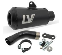 Silencioso trasero LeoVince SLIP-ON SBK LV-10 FULL NEGRO, acero inox para Z 900