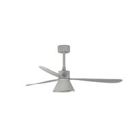 Silencioso Ventilador de Techo Con LED Luz Cct Amelia Gris Dc Mando a Distancia