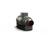 Silencioso Ventilador de Tubo 125MM Profesional Aire Salida Aparato Lineo 320M
