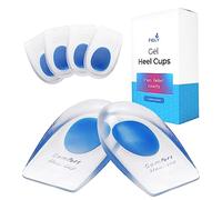 Sileni - Cojines de talón para aliviar el dolor de talón (paquete de 4) - Copas de gel para el dolor de talón, almohadillas de gel para el talón, almohadillas de talón para hombres y mujeres, fascitis