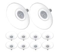 SILENRADAWN 10 Ventosas de Pvc Transparentes para Mesa de Cristal Fuerte Succión y Tornillos para Fácil Instalación en Ventanas y Azulejos