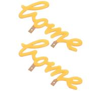 SILENRADAWN 2 Piezas Lámpara LED Decorativa Diseño de Letra Personalizada en Forma de Alfabeto, Material Plástico Amarillo, Adecuado para Fiestas y Eventos Creativos