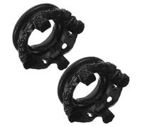 SILENRADAWN 2 piezas Soporte para Esfera de Resina Base Hueca para Exhibición de Bolas de Cristal y Globos de Nieve Soporte Decorativo para Esferas de Cuarzo y Adornos de Vidrio