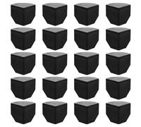 SILENRADAWN 20 Piezas de Clip de Hebilla para Armario Negro Abs Diseño de Ranura Cruzada y Unión Firme para Armarios y Zapateros Modular