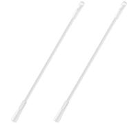 SILENRADAWN 2piezas Aluminio Varilla Repuesto para Cortinas Verticales con Gancho Tirador Práctico y Fácil Instalación para Persianas y Cortinas Hogar y Oficina
