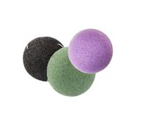 SILENRADAWN 3 Esponjas Redondas Naturales y Prevención de Puntos Negros para Limpieza Facial Diaria, Exfoliación Delicada Paquete de 3 Unidades para Tejido Sensible Rosácea
