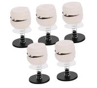 SILENRADAWN 5 Piezas Juguetes de Resortes Saltarines para Halloween Color Blanco de Plástico y Hierro, Juguetes Divertidos para Fiesta y Escritorio, Regalos