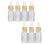 SILENRADAWN 7 Frascos Cuentagotas de 30ml para Aceites Esenciales y Perfumes, Botellas de Vidrio Reutilizables y Herméticas para Aromaterapia, Viaje y Hogar
