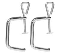 SILENRADAWN Abrazadera Metálica para Máquina de Pasta Manual, Clip de Fijación de 2 Piezas, Accesorio Resistente y Compatible para Rodillo de Pasta, Herramienta Práctica para Cocina