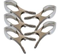 SILENRADAWN Abrazaderas de Reparación para Saxofón de Acero Inoxidable 5 Unidades Pequeñas Accesorio Ligero para Mantenimiento de Instrumentos de Viento y Flauta Herramienta Portátil para