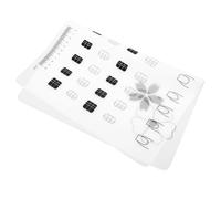 SILENRADAWN Almohadilla de Silicona para Práctica de Uñas Tapete para Entrenamiento de Manicura y Decoración Herramienta para Salones y Aprendizaje de Nail Art