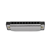 SILENRADAWN Armónica Diatónica de 10 Agujeros para Blues y Rock And Roll, Hecha de Aluminio Plata Tornillos Sellados Antióxido para Músicos Profesionales