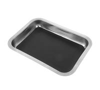 SILENRADAWN Bandeja Metálica de Disección de Acero Inoxidable Plato para Disección Seguro con Bordes Lisos para Enseñanza y Experimentos Científicos Laboratorio