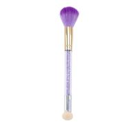 SILENRADAWN Bolígrafo de Esponja de Doble Cabezal para Uñas Mango de Gemas de Imitación, Fibra de Lana y Esponja, Herramienta Fina para Aplicar Polvo Brillante en Manicura