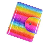 SILENRADAWN Bolsa de Almacenamiento para Plantillas de Uñas 20 Ranuras Compacta y Portátil de Pu para Estampación y Decoración de Uñas en Diseño Simple y Funcional