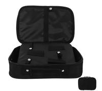 SILENRADAWN Bolsa Organizadora para Peluquería de Gran Capacidad, Estuche Portátil para Tijeras de Peluquería Profesional, Maletín Negro para Herramientas de Barbería y Estilistas, Adecuado