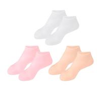 SILENRADAWN Calcetines Hidratantes de Gel Invisibles, 3 Pares (,) Talla S (32-34), Calcetines Elásticos para Cuidado y Reparación de Pies Secos y Agrietados, Ideales para Spa y Uso Diario