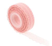 SILENRADAWN Cinta de Encaje Decorativa 30 Mm Color Champán Suave y Ligera, 22 Metros para Envolver Regalos y Decoración de Bodas, Adecuado para Manualidades y Lazos DIY