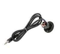 SILENRADAWN Conector Hembra de 1/4 para Guitarra Acústica, Accesorio Compatible Guitarras, Material Plástico y Metal, Color Negro, Alta Sensibilidad para Uso en Instrumentos Musicales