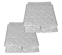 SILENRADAWN Cubierta Aislante para Mini Refrigerador, Cubierta del Congelador Parasol, Plata, Aluminio Foil, Oxford y Magnet, para Freezer y Fridge, Uso en Exterior y Climas Variables