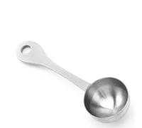 SILENRADAWN Cucharas Medidoras 2 Piezas de Acero Inoxidable Diseño Agujero para Colgar para Café y Té Utensilios de Cocina Ideales para Hornear