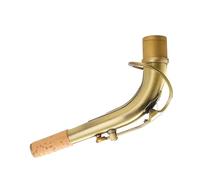 SILENRADAWN Cuello Curvado para Saxofón Alto de Latón de 24,5mm Aislamiento Térmico y Acabado Lacado Estilo Antiguo para Accesorios de Saxofón