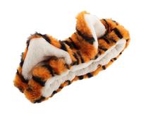 SILENRADAWN Diadema de Peluche de Tigre para Mujer y Niña, Banda Cabello para Lavar el Rostro y Aplicar Mascarillas, Diseño de Dibujos Animados Orejas, Accesorio Cosmético para Spa