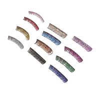 SILENRADAWN Extensiones de Pestañas Postizas 6 Pares de Colores Brillantes Material Sintético Estilo Glamuroso y Fácil de Quitar y Color Aleatorio para Maquillaje para