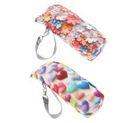 SILENRADAWN Funda para Botella Aislamiento Térmico de Poliéster y Oxford, 2 Unidades Cremallera y Cuerda para Colgar en Cochecito o Bolso de Pañales