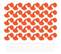 SILENRADAWN Gafas para Pollos 100 Unidades Color Rojo Compacto Resistente para Protección contra Conflictos y Picoteo en Gallinas y Faisanes en Granja y Corral