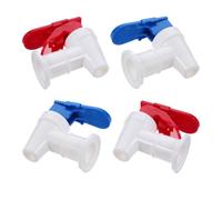 SILENRADAWN Grifos de Repuesto para Dispensadores de Agua 4 Piezas Plástico Pp Resistente 2 Rojos Seguro Infantil 2 Azules para Agua Fría Compatibles Domésticos y Comerciales
