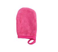 SILENRADAWN Guantes Desmaquillantes Reutilizables 3 Piezas, Guantes de Limpieza Facial de Algodón Poliéster, Color Rosa Fucsia, para Rutina Diaria de Cuidado Piel y Eliminación Eficaz
